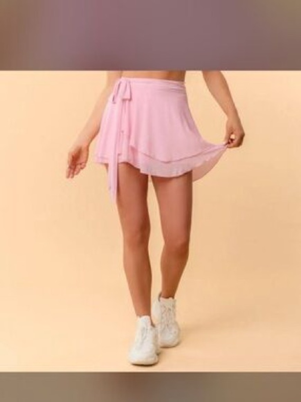 Women's Blogilates Dance Studio Wrap Skort in Light Pink NWT M